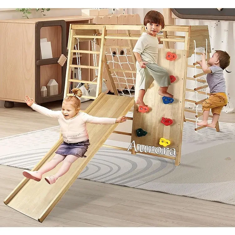 Climbing Frame Customized Indoor Climbing and Slide Play Toddler Climbing Indoor Playground Indoor  Balance Training