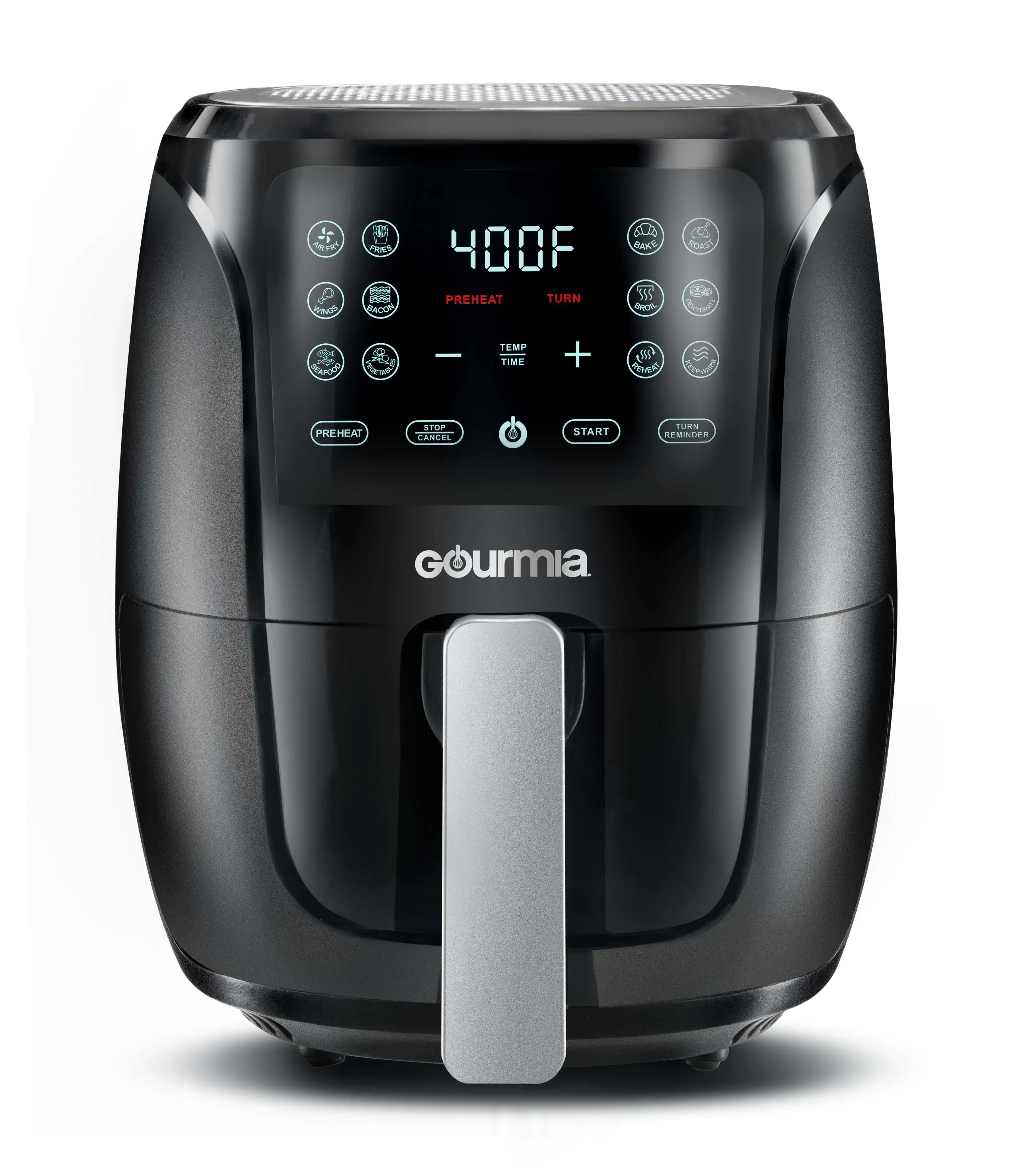 

4 Qt Digital Air Fryer with Guided Cooking, Black GAF486