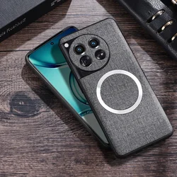 Fabric for Magsafe Case for OnePlus 12 1+12 One Plus 11 12 Magnetic Charging Silicone Protection Cover 1+One Plus ACE 3V