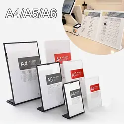 Acrylic Panel Wine Catalog Menu Display Stand A4 A5 A6 Desktop Ornament Table Card Sign Holder Transparent Idol Photocard Holder