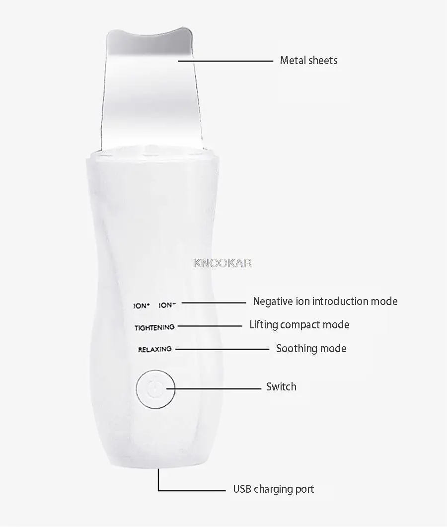 Ultrasonic Shovel Machine Electric Blackhead Removal Machine Ion Implant Cleansing Machine Beauty Pore Cleaner D360