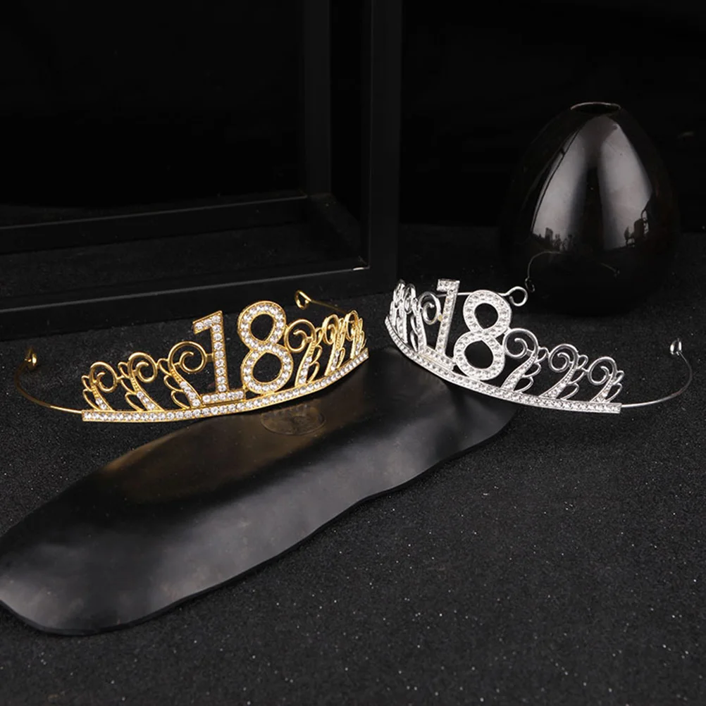 

Crystal Crown Cake Decoration Accessories Birthday Party Wedding Toppers Tiara Elegant Design Premium Material Durable