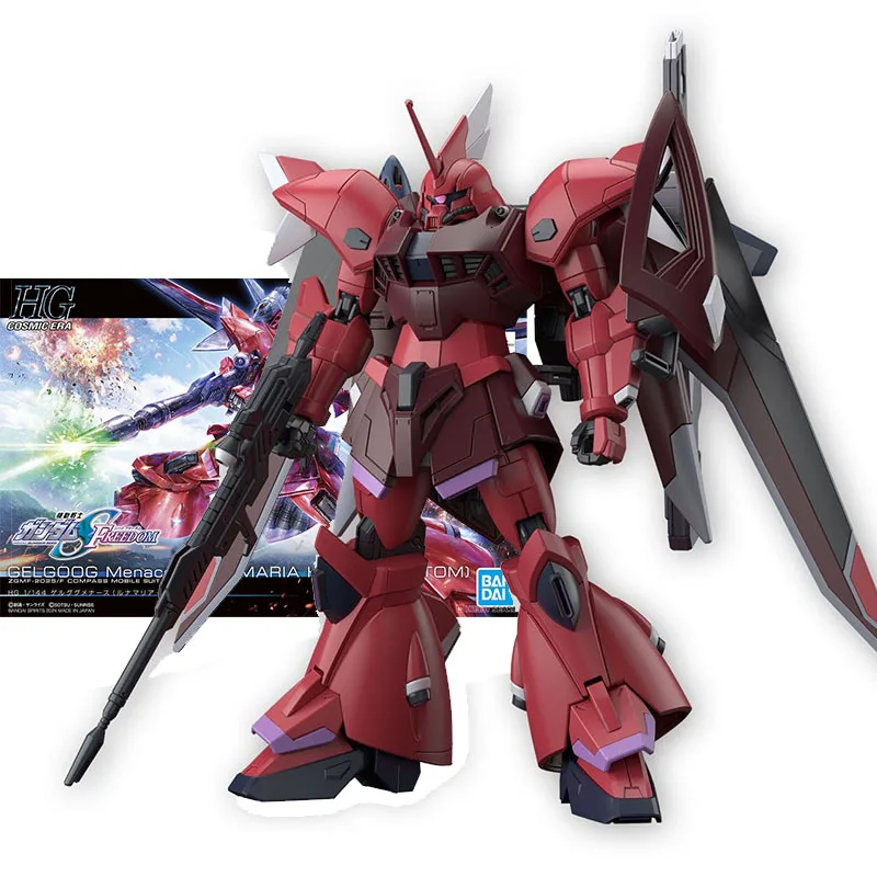 

Bandai Figure Gundam Model Kit Anime Figures HGCE Gelgoog Menace Lunamaria Hawke Seed Freeeedom Mobile Suit Gunpla Action Figure