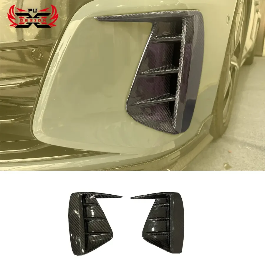 

for AUDI E-tron GT F Style Carbon Fiber Front Bumper Front Canards Splitter Body Kit