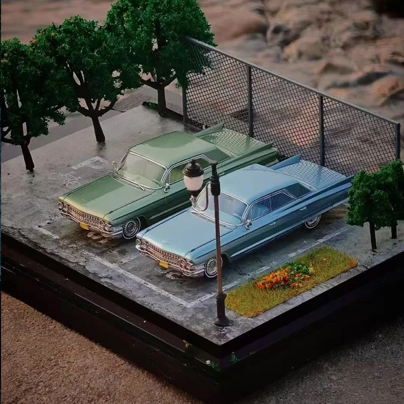 جديد في المخزون Mk 1:64 مصغر 1962 كاديلاك سيدان ديفيل سيارة سبيكة مصغرة دييكاست كاديلاك الحلي ألعاب مخصصة هدية للأطفال