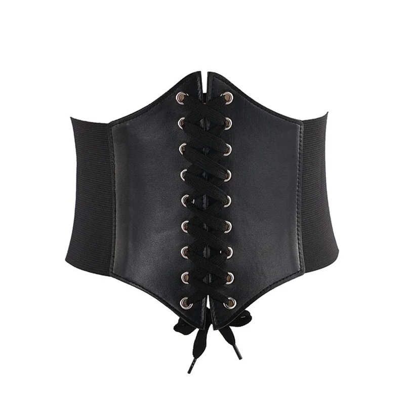 Women\'s Corset Body Shapewear Sexy Wide Leather Belt Cummerbunds Strap Belts for Women High Waist Slimming Corsets and Bustiers