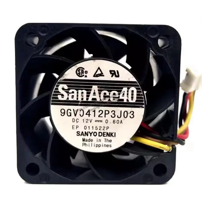 New Cooling Fan for Sanyo 9GV0412P3J03 12V 0.60A 4028 4cm High Air Flow Cooling Fan 40*40*28MM