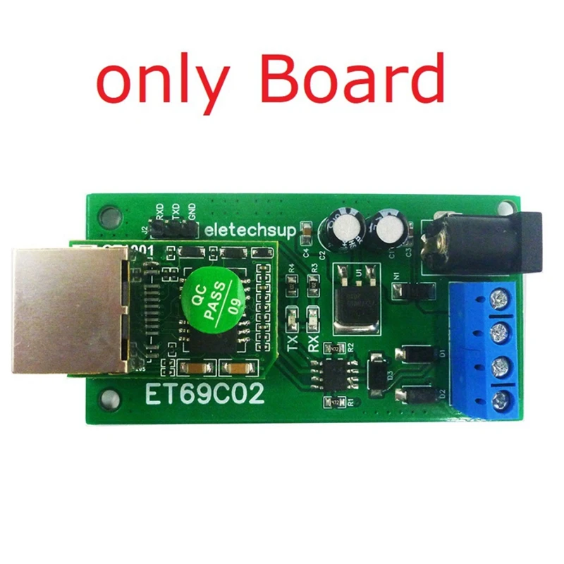 ET69C02 Ethernet Network IP RJ45 to RS485 Bus Converter for Modbus RTU Master Slave Client Server MQTT PLC-WDL