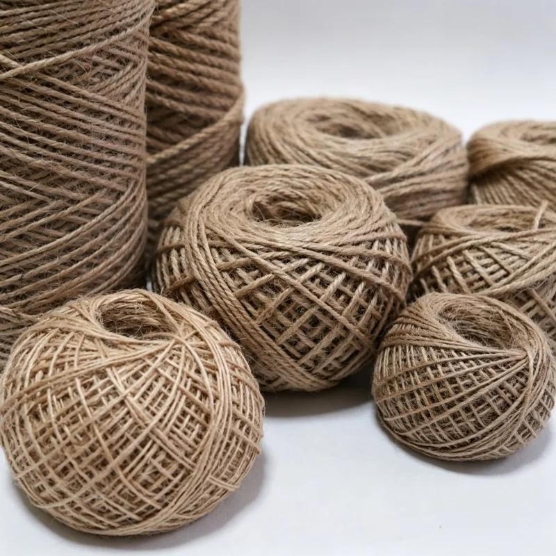 1-14mm Natural Jute Twine String, Vintage Hemp Cord Rope for DIY Crafts Gift Wrapping Wedding Party Home Decoration Bundling