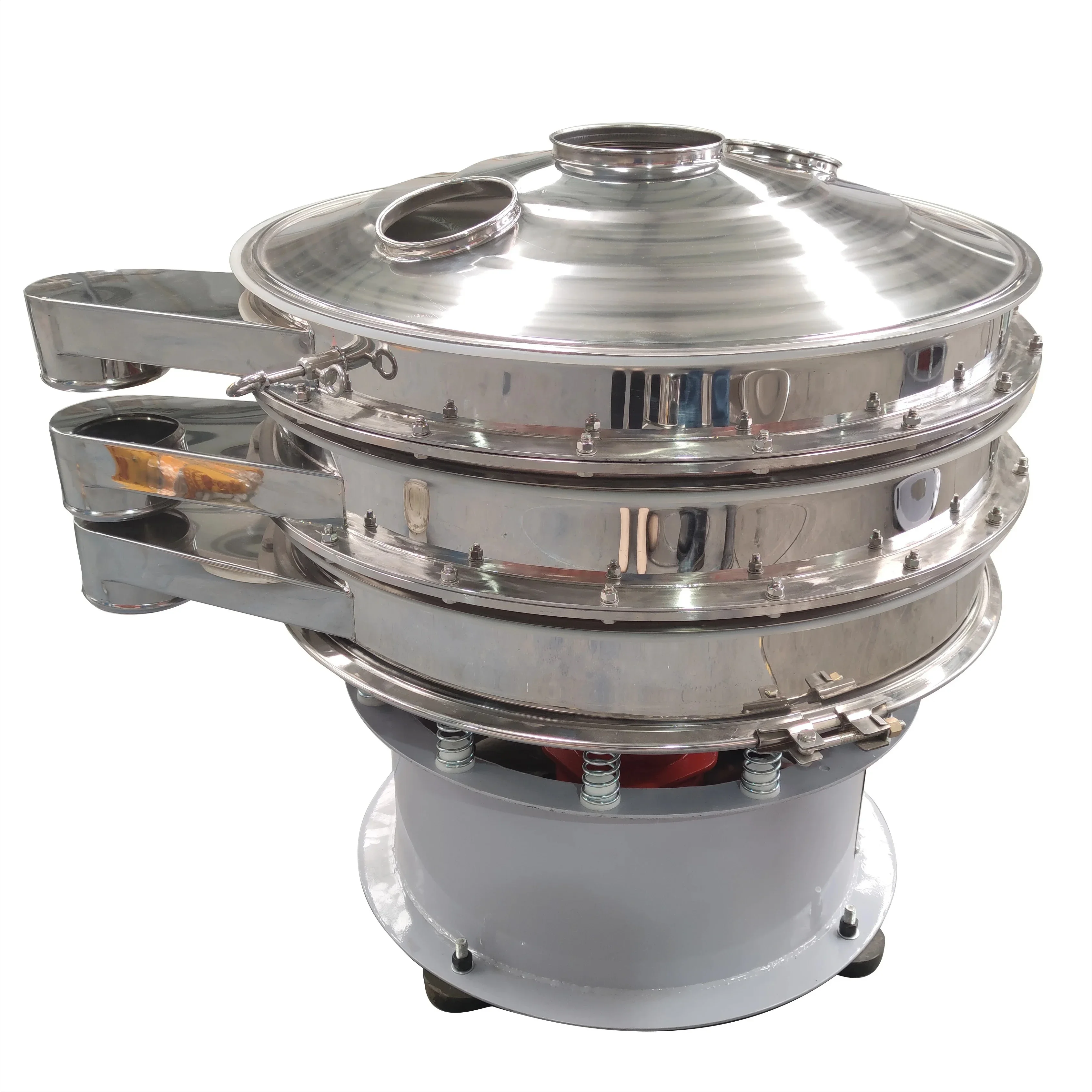 

Coffee Beans Size Sorter Stainless Steel Rotary Vibrating Screen Sifter Small Two Deck Powder Grading Screening Machine