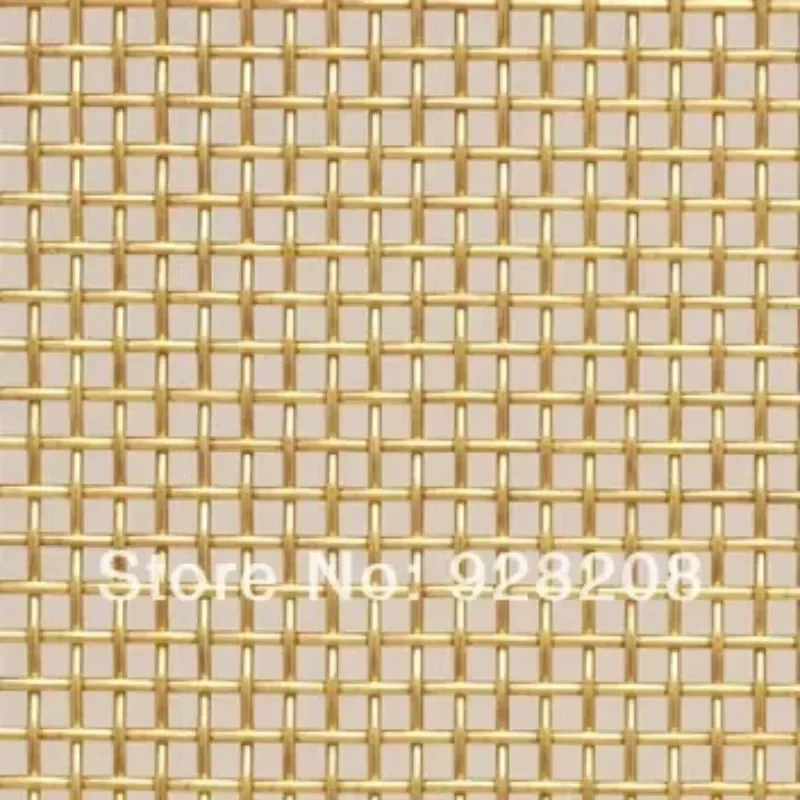 Brass Woven Screen Mesh 500X1000mm, Perfect for Air Ventilation and Filtering