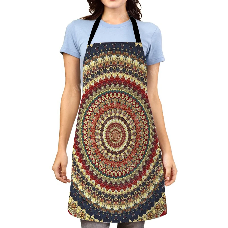 Mandala Aesthetic Women kitchen apron original Children Waterproof girl custom man waiter work apron oil proof vintage Persia