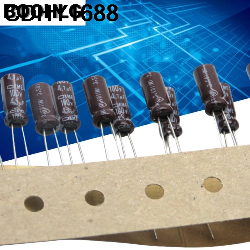 20 قطعة الأصلي 4.7 فائق التوهج 100 فولت NCC الأسود الماس مكثف 100 فولت 4.7 فائق التوهج 5X11 KME عالية التردد مقاومة منخفضة