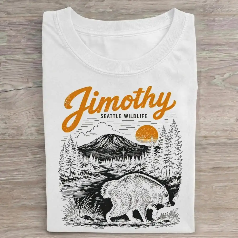 Deep Forest Moon Vintage T-Shirt, Jimothy Raccoon Shirt, Retro Raccoon Tee,  Cute Raccoon Lover Shirt