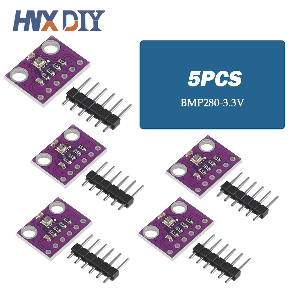 1-10 Stück BME280 BMP280 5 V 3,3 V Digitalsensor Temperatur Luftfeuchtigkeit Luftdruckmodul I2C SPI für Arduino