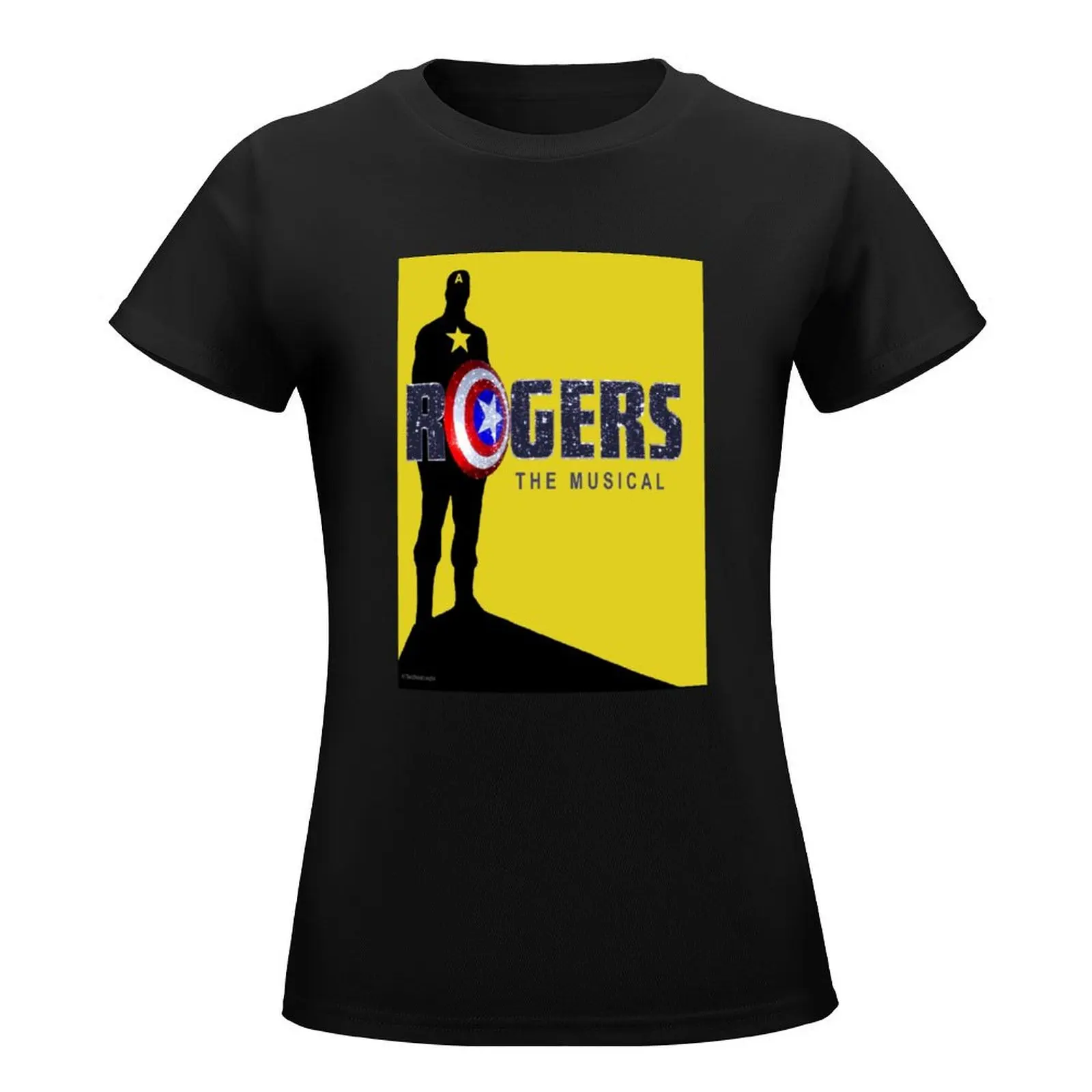 Rogers The Musical (Black) Full Logo T-Shirt summer clothes Female clothing korean Women's clothes