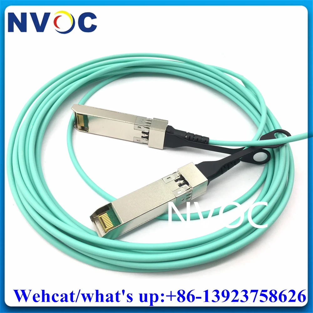 10Gbps SFP+ 15M (45ft) OM3 Cable AOC Active Optic Compatible with Different Fiber Switch