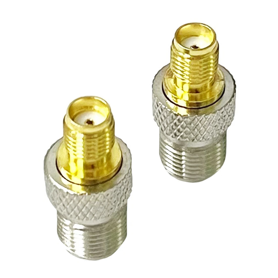 1pc New F Female Jack to SMA Female Jack Connector RF Coax Modem Adapter Convertor Straight  Goldplated Wholesale