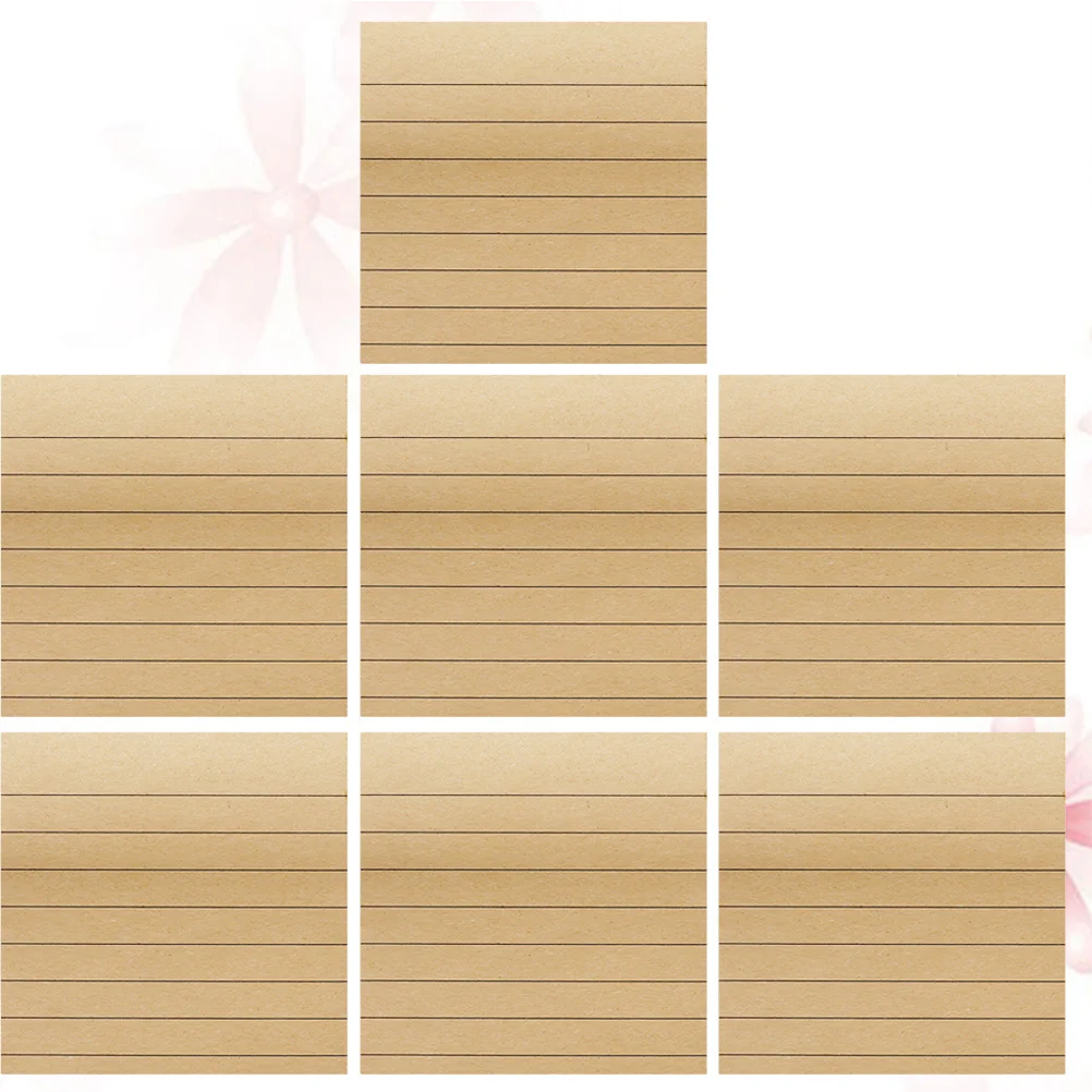 7Pcs Ecofriendly Cowhide Strong Adhesive Office Supplies Message Note School Use Message Note Office Stationery