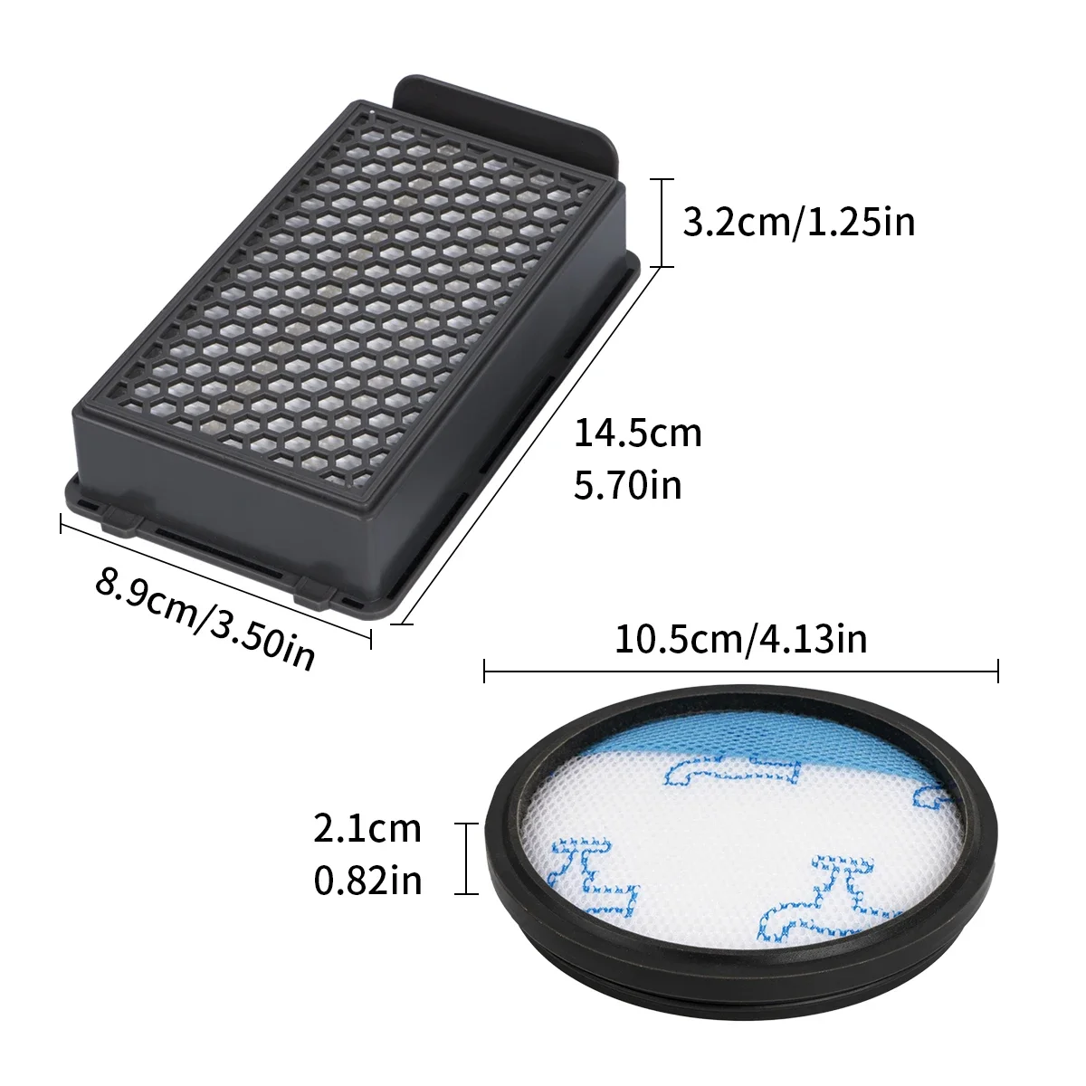 Adecuado para kit de filtro Rowenta HEPA Staubspieger RH8133WA RH8147WA RH8155WA RH8165WA accesorios para aspiradoras