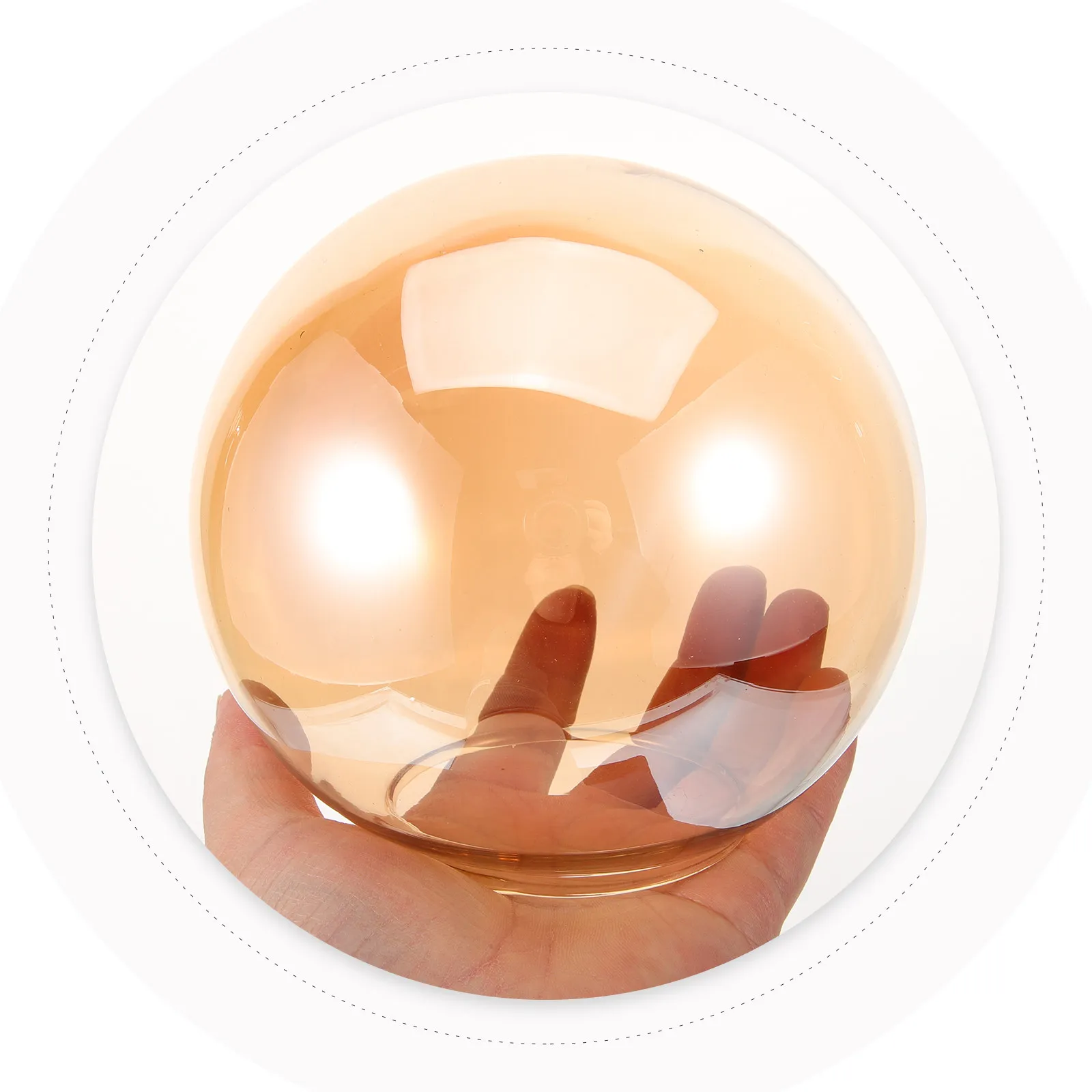 Glass Globe Lamp Shade 2.56in Opening Diameter Spherical Glass Lamp Shade Replacement Globe Cover Pendant Light Wall Sconce