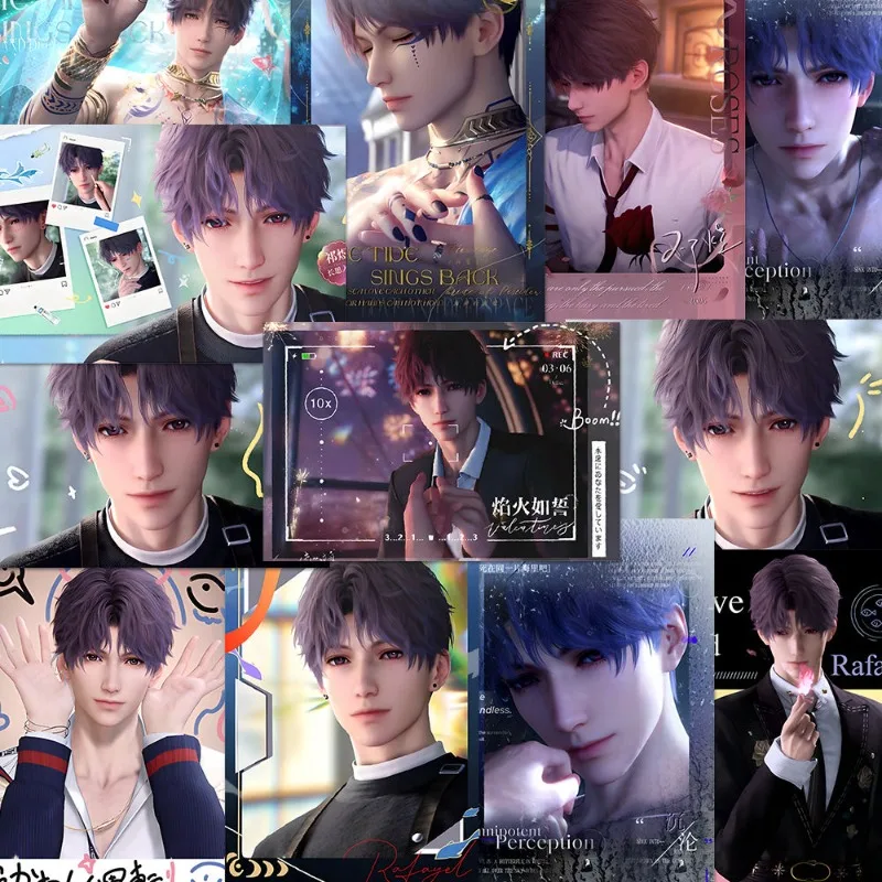 10/63 قطعة لعبة الحب والفضاء العميق الكتابة على الجدران ملصق رافاييل وسيم صور سلسلة جراب هاتف دفتر محمول الشارات المشجعين عاشق #4