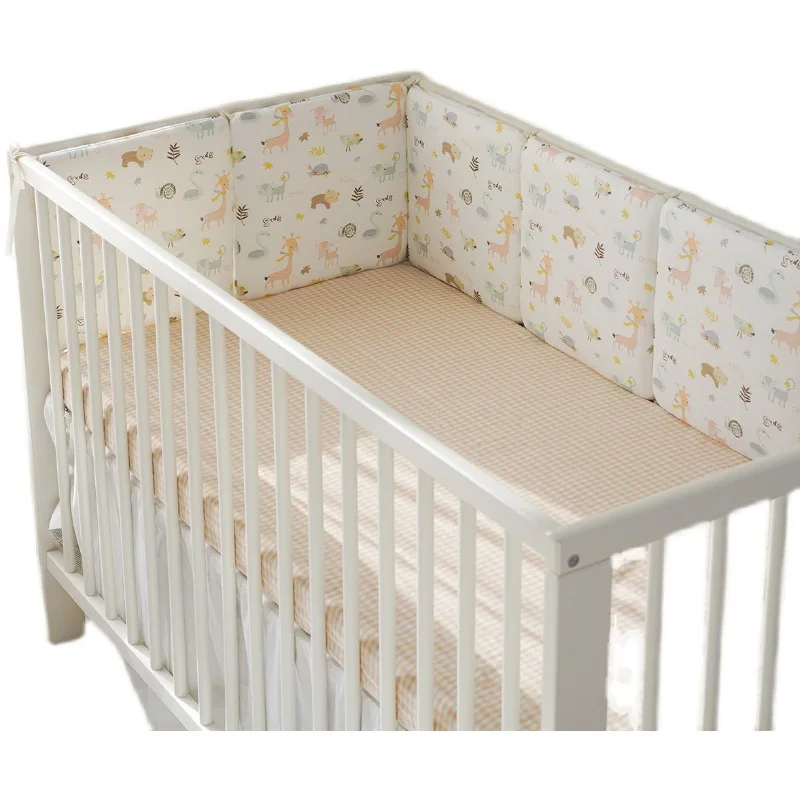 

New Cartoon Embroidered 100% Cotton Bumper Combo Set for Crib Beds Baby Bedding