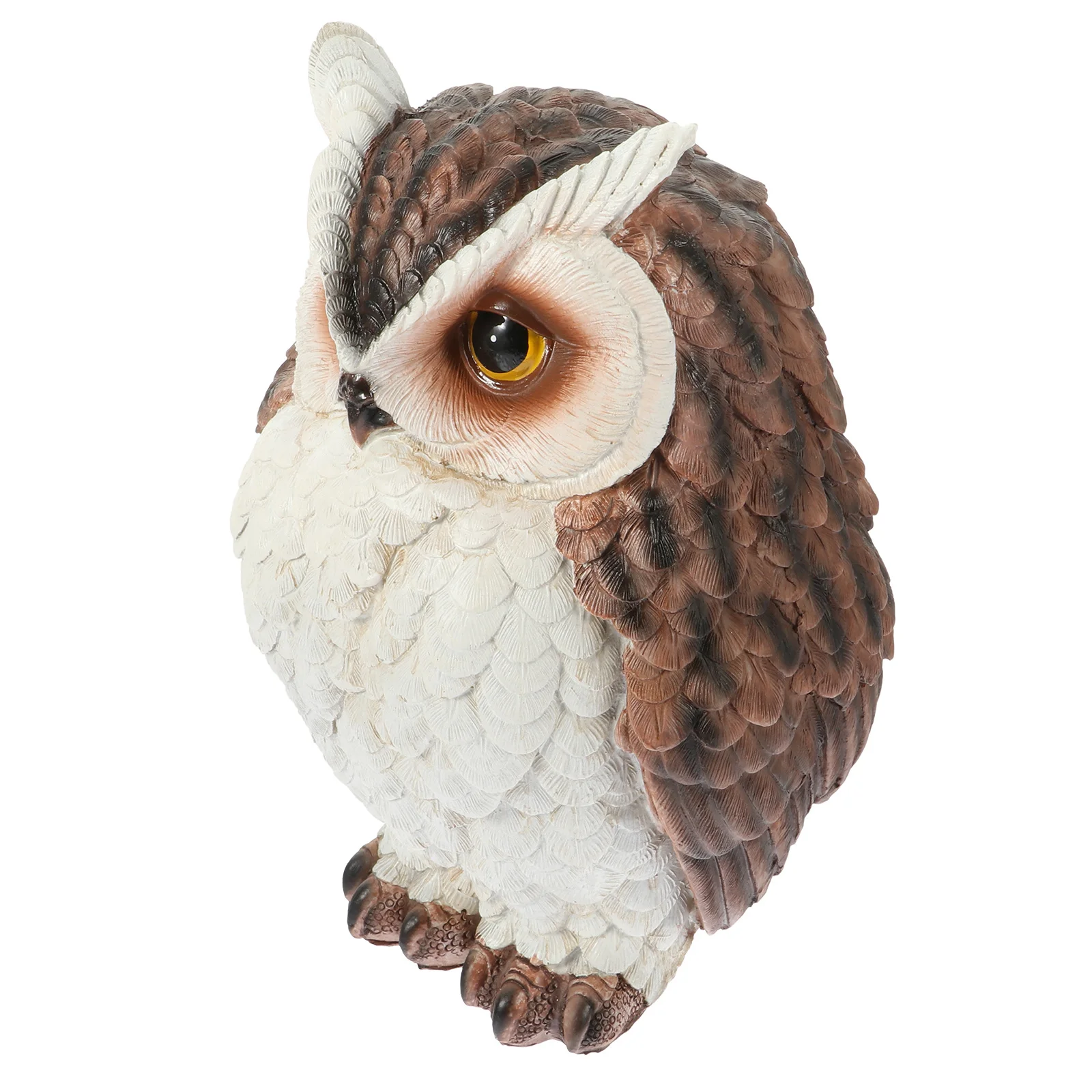 

Resin Simulation Owl Decor Realistic Craft for Home Office Garden Adornment Long Lasting Gift Fine Workmanship