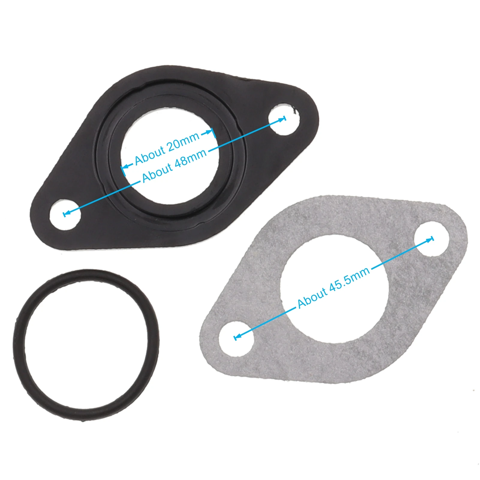 5Set 20 millimetri Carburatore Collettore di Aspirazione Tubo di Guarnizione Spacer Guarnizione Per Il Cinese 50cc 70cc Motore XR SSR KLX CRF dirt