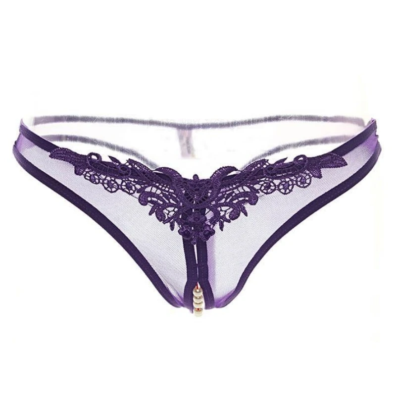 Transparent Women\'s Panties Female Lace Underwear Open Sexy Lingerie Erotic Panty Hot G-String Cute Bow