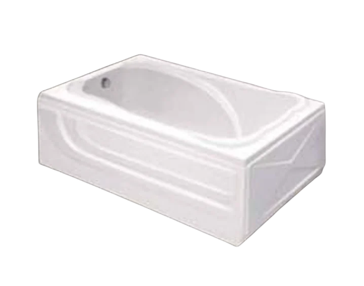 Hot sale luxurious ceramic dual-sides soaking bathtub for hotel or apartment