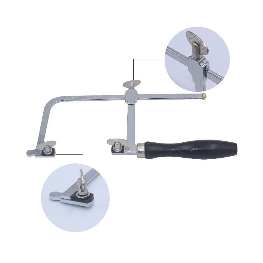 Portable Adjustable U-Shape Saw Bow Mini Multifunctional Hacksaw for Jewelry/Wood/Metal Craft DIY Goldsmith Woodworking Tools