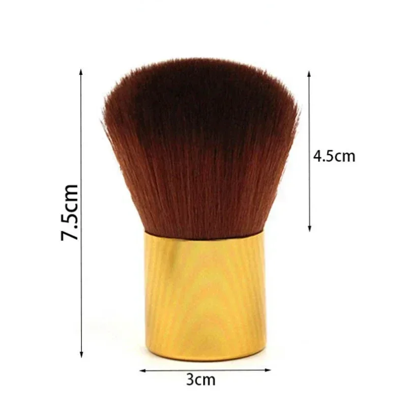 Loose Powder Foundation Brush Blush Bronzer Brush  with Box Synthetic Hair Flat Brush with Lid Case Contour Beauty Makeup Tools