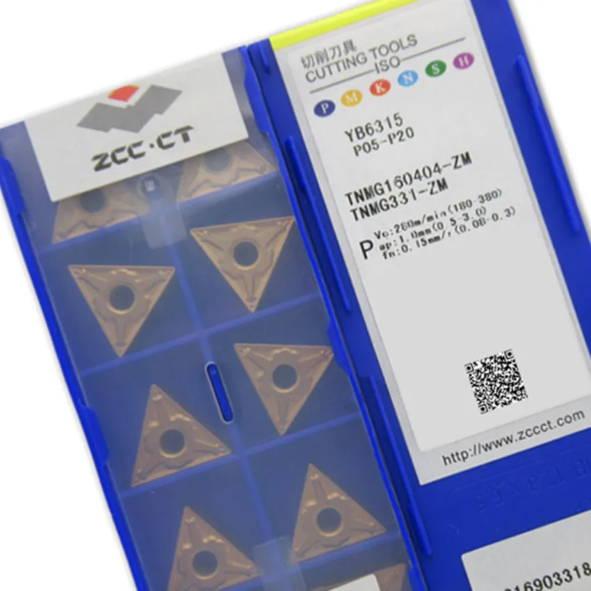 Imagem -05 - Metal Duro Cnc Inserções 10 Pcs Box Tnmg160404-zm Yb6315 Tnmg160408-zm Yb6315 Tnmg160412-zm Yb6315 Tnmg331 Tnmg332 Tnmg333 Zcc.ct de