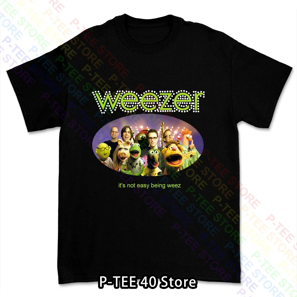 Weezer 2002 It's Not Easy Being Weez Black T Shirt, vintage retro t-shirt