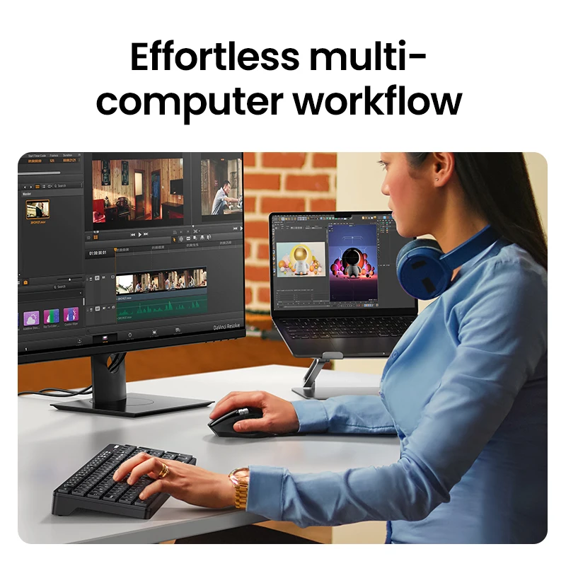 UGREEN Hyper-Fast Scroll Wireless Mouse Bluetooth 5.4 2.4G Ergonomic ...