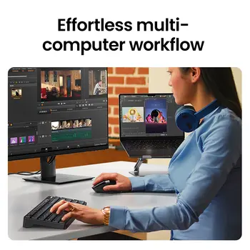 Bezdrátová myš UGREEN Hyper-Fast Scroll Bluetooth 5.4 2.4G Ergonomická 5000DPI pro MacBook Tablet Notebooky Počítač PC Myš 10 nejlepší prodej Ergonomická myš Anker - №5