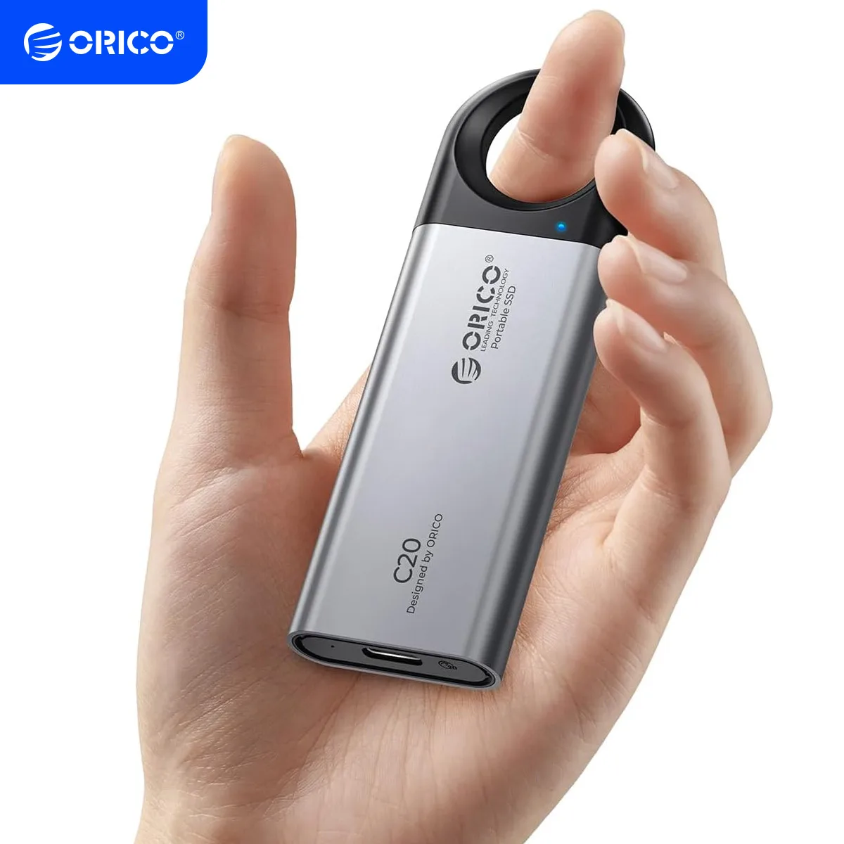 ORICO Portable SSD, Up to 2100MB/s, USB 3.2 Gen 2 * 2 USB-C, External Solid State Drive, Compatible with Windows, Mac & A
