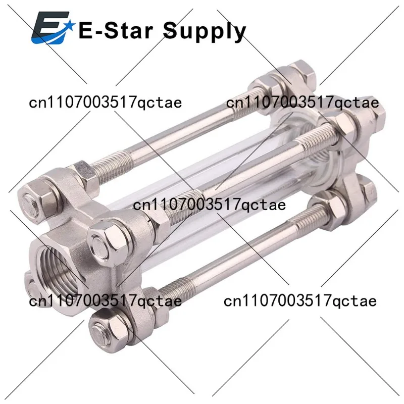 

1/4'' 3/8'' 1/2'' 3/4'' 1'' BSP Female Sight Glass Diopter for Homebrew Brewing 304 Stainless Steel