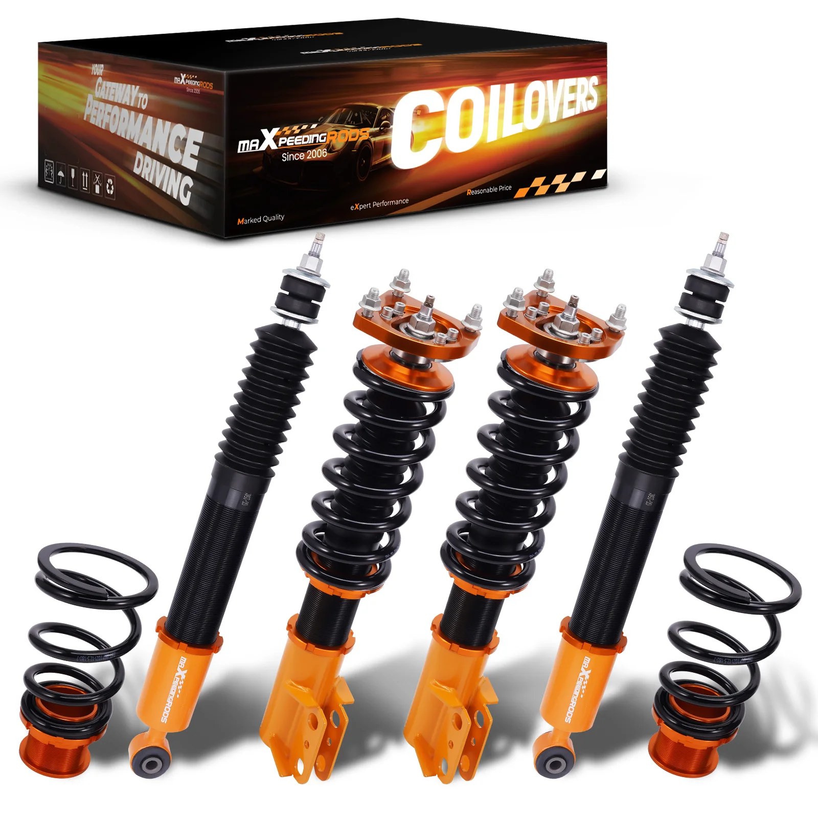 24 Step Damper Adjusatble Coilovers Suspension Kit for Ford Mustang 1994-2004