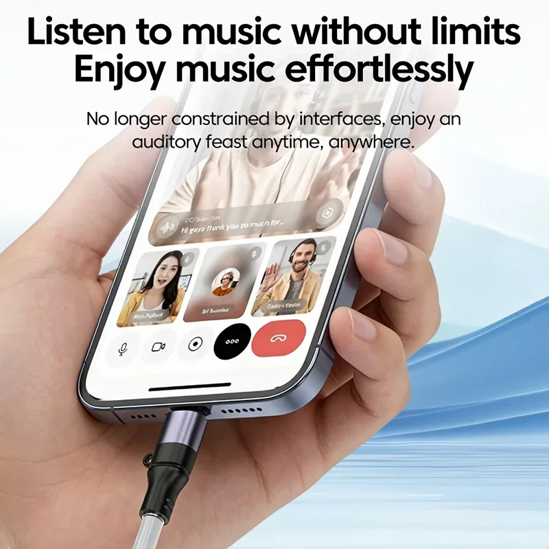 Mini USB C to 35mm Headphone Jack Adapter Type C Aux Audio Airport Lounge Movie Watching Sound Connect