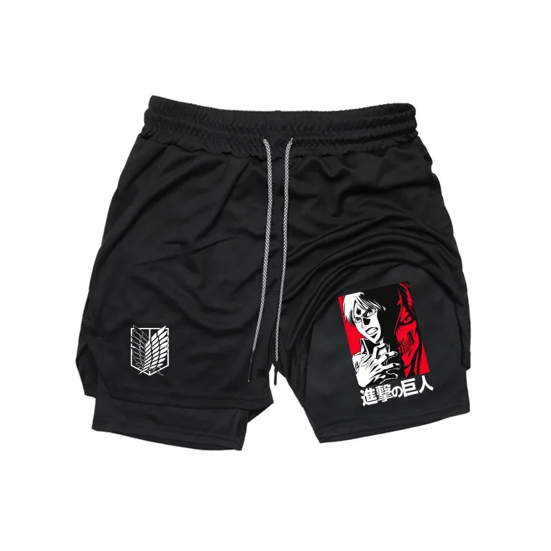 anime-titan-alen-yeager-2-em-1-calcoes-de-treino-de-ginasio-para-homens-secagem-rapida-elastico-atletico-compressao-shorts-fitness-correndo-jogging