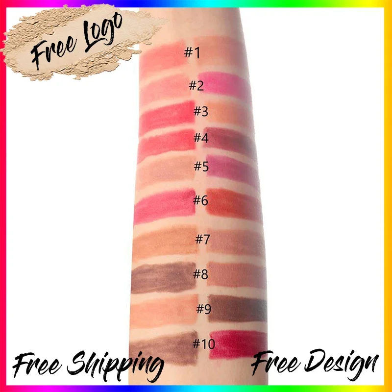 Custom 10colors Double-head Lipliner Waterproof Velvet Matte Sexy Red Contour Tint Long Lasting Female Cosmetic Makeup Bulk