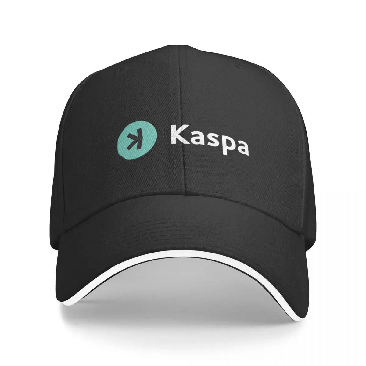 Kaspa KAS Crypto Altcoin - The Future of Decentralized Finance (Horizontal Green) Baseball Cap Sunscreen Kids Hat Girl Men's