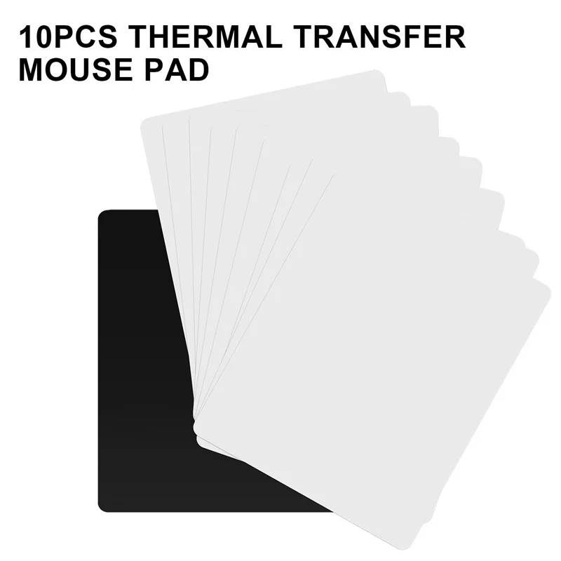 10Pcs Blank Mouse Pad for Sublimation Transfer Heat Press Printing Crafts