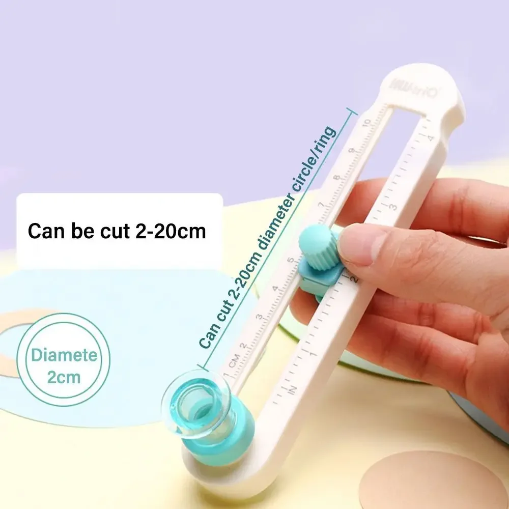 Couteau à Découper Rond Ajustable 360, pour Bricolage, Boussole, Cercle, Scrapbooking, Papier, Cartes