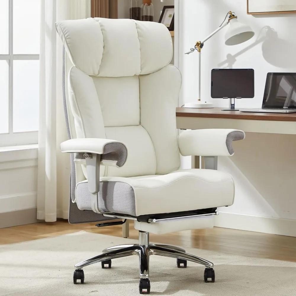 

Office Chair 450lbs, Ergonomic with Foot Rest, High Back, PU Leather, Safety and Reliability, Easy Installation, Computer Chair