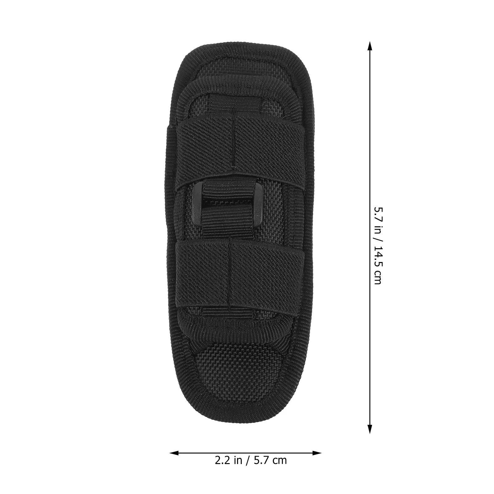1Pcs Flashlight Holster Open Design Tail Cap Rotating Clip Adjustable Duty Belt Pouch for Tactical Security