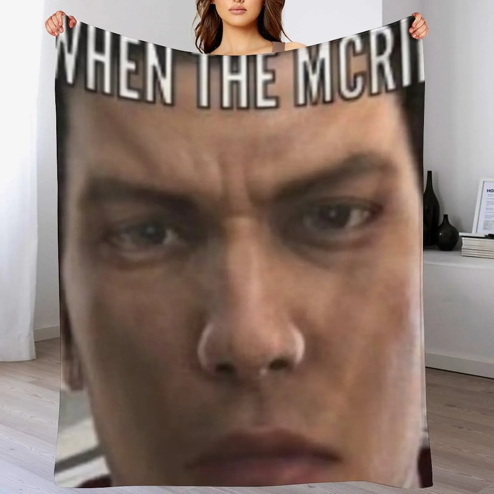 

when the McRib Throw Blanket Spring Fall Cozy Throw Blanket for Couch