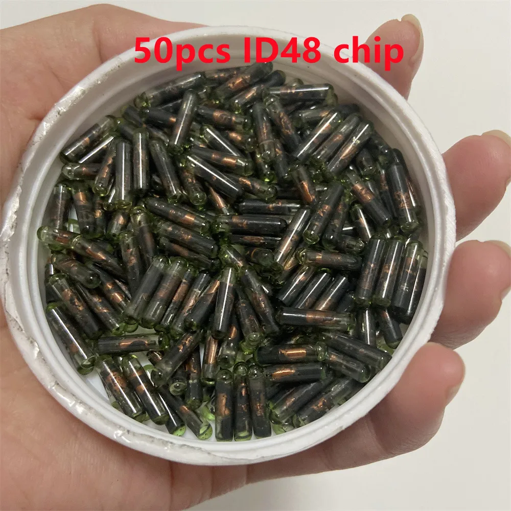 

50pcs aftermarket ID48 transponder chip Car Key Chip Blank OEM ID48 Chip Auto Transponder Chip Glass ID 48 Unlock Chip